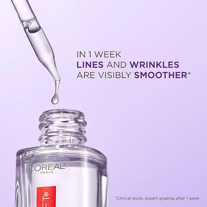 L'Oreal Paris Revitalift 1.5% Pure Hyaluronic Acid Face Serum, Hydrate & Reduce Wrinkles, Fragrance Free 1.7 oz