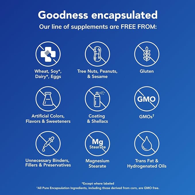 Pure Encapsulations Magnesium (Glycinate) - Supplement to Support Stress Relief, Sleep, Heart Health, Nerves, Muscles, and Metabolism* - with Magnesium Glycinate - 180 Capsules