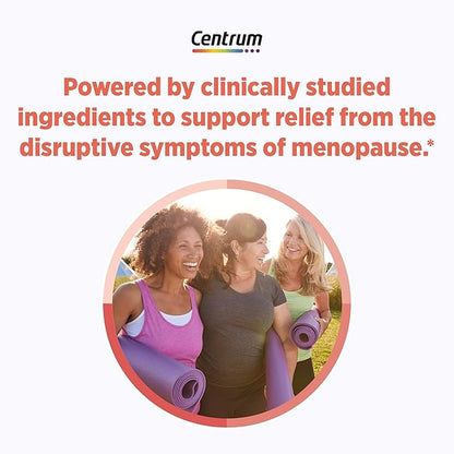 Centrum Clear Mind and Calm Mood Menopause Support Tablets,with Clinically Studied enXtra,30 Count (Pack of 2)