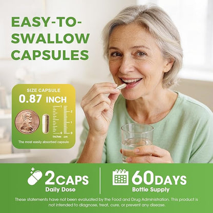 GREENPEOPLE Menopause Supplements for Women - Black Cohosh & Ashwagandha for Hot Flashes, Night Sweats, Mood Swings, Hormonal Balance Support,10 Billion CFU Probiotic - 120 Capsules Vegan Gluten-Free