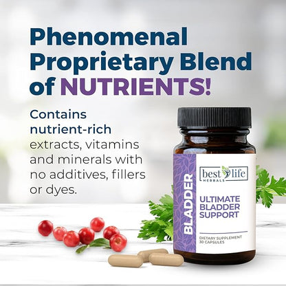 Ultimate Bladder Support Dietary Supplement 30 Capsules Restore Your Freedom and Confidence - 6 Bottles