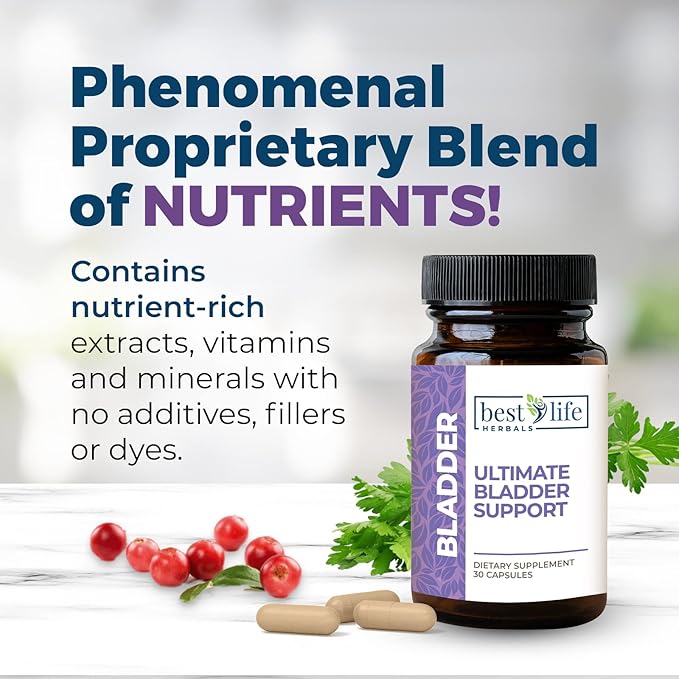 Best Life Herbals Ultimate Bladder Support Dietary Supplement 30 Capsules Restore Your Freedom and Confidence - 1 Bottle