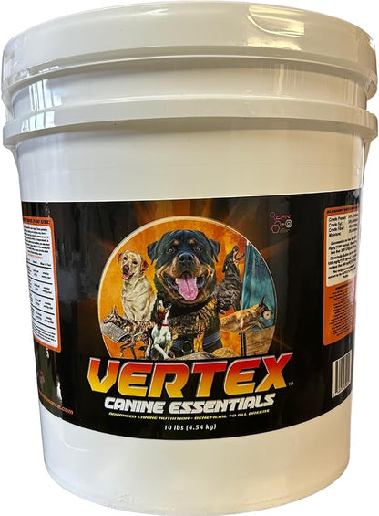 Vertex High-Performance Dog Supplement – Predigested Liver, Whey & Egg Protein – Supports Muscle, Recovery, Fertility, Digestion & Milk Production – Ideal for Working, Breeding & Active Dogs - 10LBS