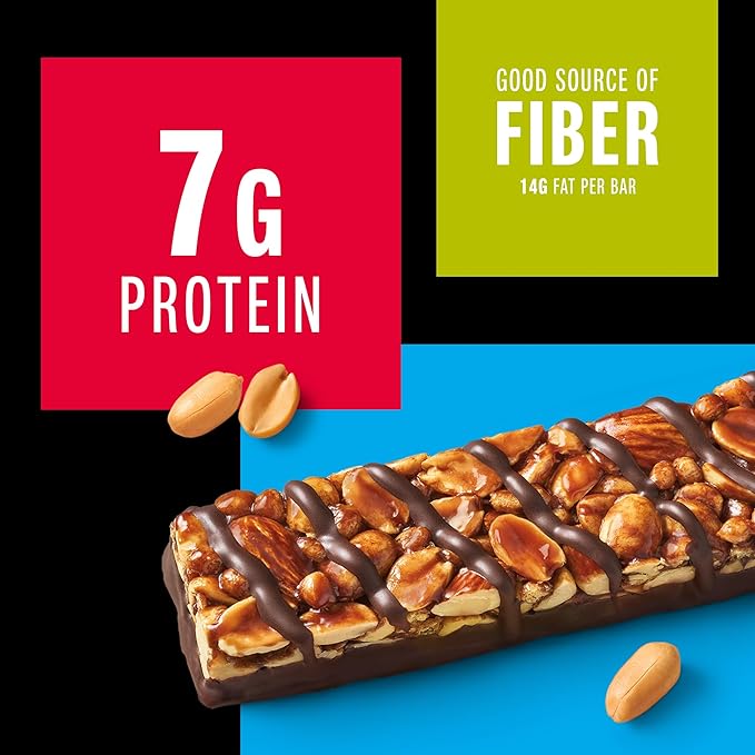 KIND Nut Bars, Dark Chocolate Nuts & Sea Salt, Peanut Butter Dark Chocolate, Gluten Free, Low Sugar, 6-7g Protein, 24 Count