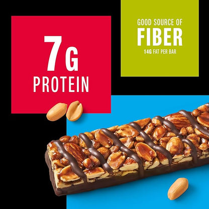 KIND Nut Bars, Dark Chocolate Nuts & Sea Salt, Peanut Butter Dark Chocolate, Gluten Free, Low Sugar, 6-7g Protein, 24 Count