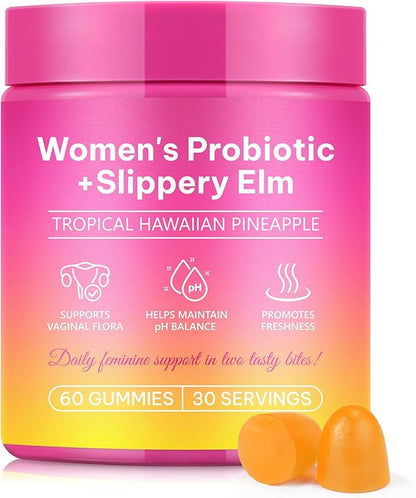 Probiotics for Women - Feminine Balance Gummies for Women – to Support Digestive, Vaginal & Immune Support 60P– Daily Womens Probiotic Supplement, Vegan– Ideal Daily Care