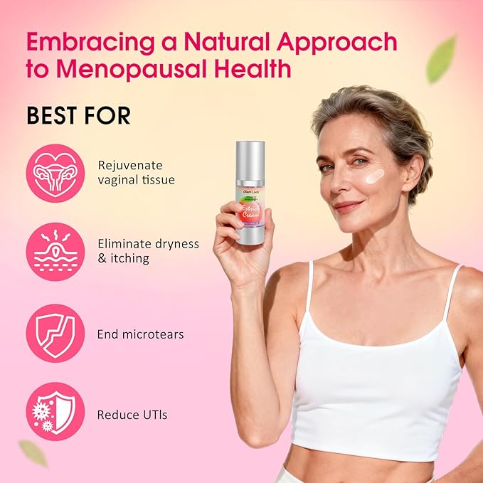 Natural Bioidentical Estriol Cream for Women Menopause Relief Silky Estrogen Cream for Vaginal Dryness 1oz 2 Month Supply