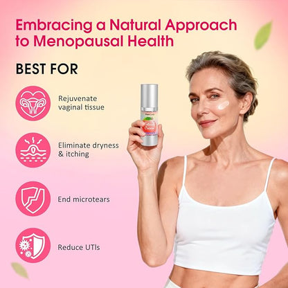 Natural Bioidentical Estriol Cream for Women Menopause Relief Silky Estrogen Cream for Vaginal Dryness 1oz 2 Month Supply