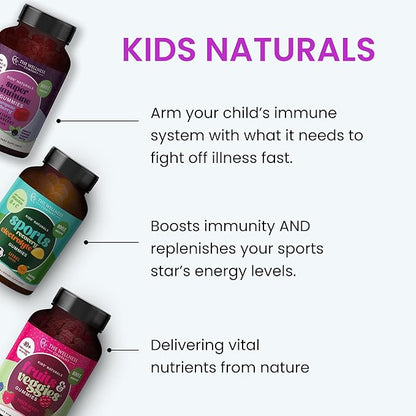 Kids Naturals Sport Recovery Gummies – Daily Wellness Support | 60ct (1 Month Supply)