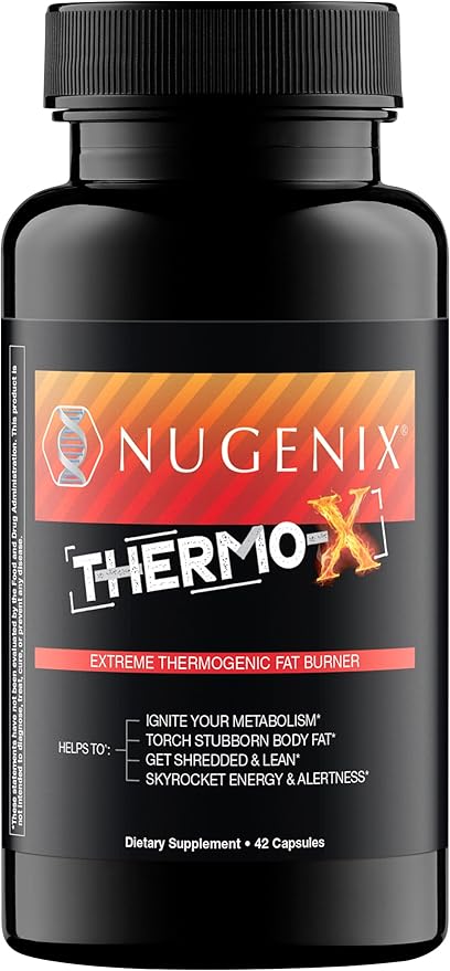 Nugenix Thermo-X: Thermogenic Fat Burner Supplement for Men, Extreme Metabolic Accelerator, 42 Count