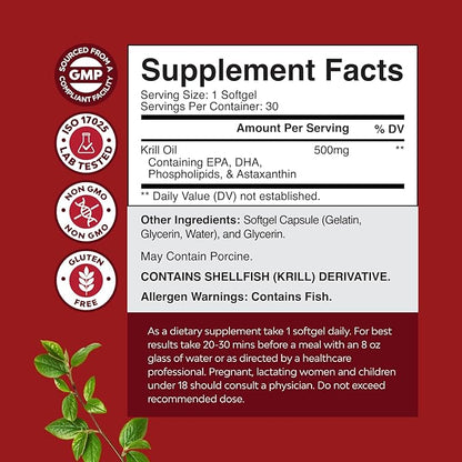 Bundle of PMS Support Supplement for Women – Hormone Balance for Period Cramps Ease, Menopause Bloating, Mood Swing and Krill Omega 3 Fish Oil Softgels 500mg - Concentrated Krill EPA & DHA Supplement