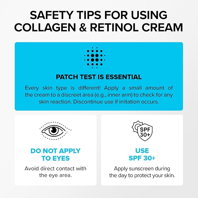 Anti-Aging Face Moisturizer with Retinol, Collagen & Hyaluronic Acid - Made in USA - Moisturizer Face Cream for Women & Men - Firming & Hydrating Neck Cream - Day & Night Skin Care - 3.38 fl oz