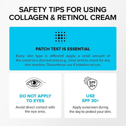 Anti-Aging Face Moisturizer with Retinol, Collagen & Hyaluronic Acid - Made in USA - Moisturizer Face Cream for Women & Men - Firming & Hydrating Neck Cream - Day & Night Skin Care - 3.38 fl oz