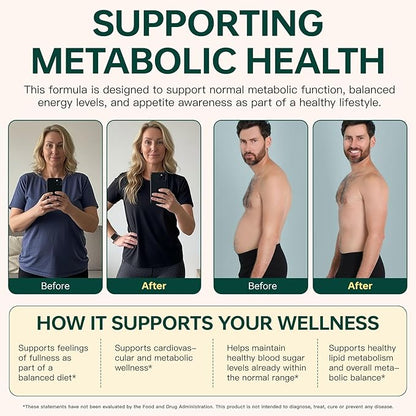 GLP-1 Supplement Support - GLP-1 Support Complex & GLP Activate Natural Formula for Metabolic Balance, Supports a Healthy Lifestyle and Fitness Goals - 90 Capsules