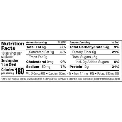 RXBAR Protein Bars, Protein Snack, Snack Bars, Blueberry, 18.3oz Box (10 Count)