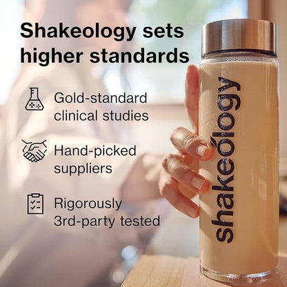 Shakeology 0g Added Sugar Plant Based Protein Powder Blend, Gluten-Free Shake with Vitamins and Minerals – Helps Support Healthy Weight Loss, Lean Muscle, Gut Health – Cafe Latte, 30 Servings