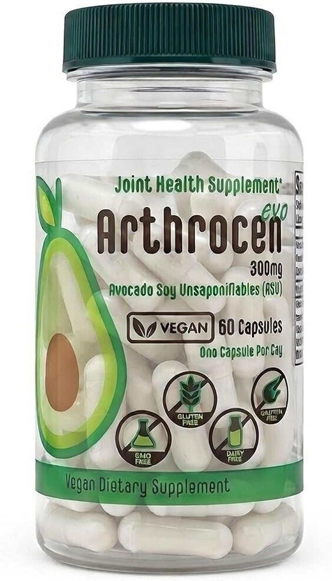 EVO ASU 300 mg Vegan Joint Comfort & Mobility Support Supplement – Clinically Evaluated, Made in USA Plant-Based Formula, Glucosamine Alternative, 60 Capsules (2 Months)
