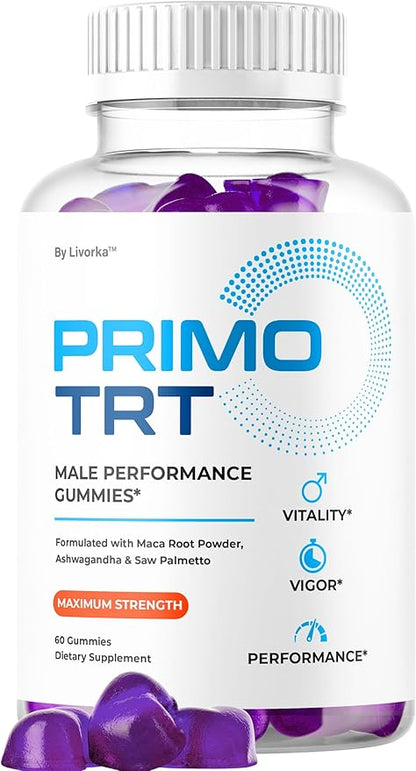 Primo TRT Gummies - Official for Men Advanced Natural Formula, PrimoTRT Male Gummies for Maximum Performance & Support for Overall Wellness Reviews, Primos TRT Gummys for 1 Month
