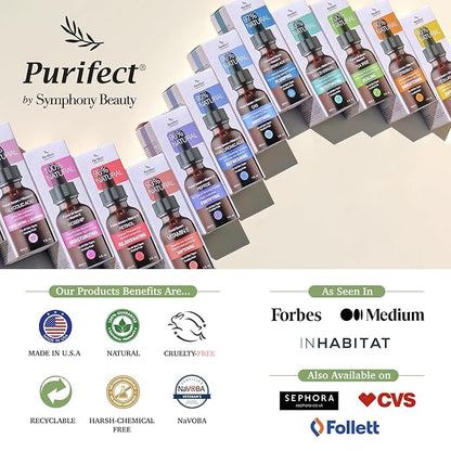 Purifect Renewing Squalane Facial Serum for Skin - Smooths, Softens, and Hydrates with Vitamin E & Arginine, Adds Moisture & Hydration, Cruelty Free Skincare, Made in USA - 1 fl oz