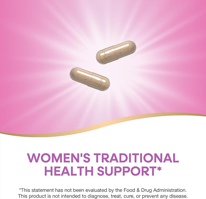 Nature's Way Wild Yam Root Capsules,Women's Traditional Health Support*,700 mg per 2-Capsule Serving,Non-GMO Project Verified,100 Vegan Capsules (Packaging May Vary),(Pack of 2)
