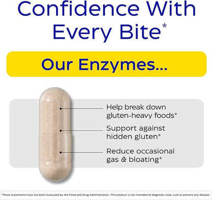 Enzymedica - GlutenEase Extra Strength, Complete Gluten & Casein Formula with Digestive Enzymes + DPP-IV, 30 Capsules