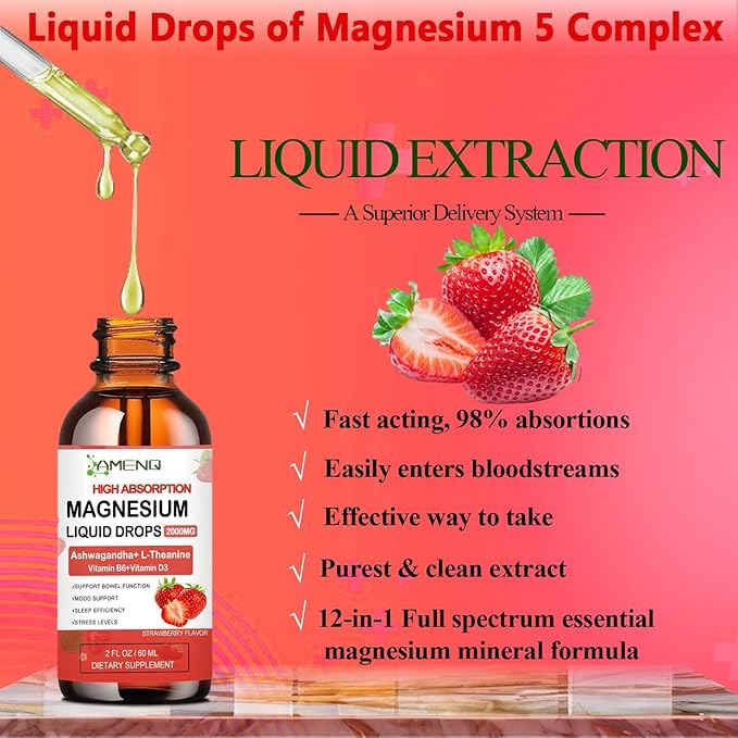 Cortisol Supplement Liquid Drops,Cortisol Reducer w.Magnesium Glycinate,Ksm-66 Ashwagandha,L-Theanine,Liquid Magnesium Cortisol Drink Mix for Cortisol & Hormone Balanced,Relax,Calm