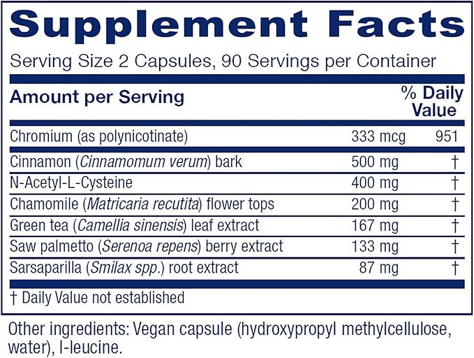 Vitanica OvaBlend - Endorine and Ovulation Support for Women with NAC, Chromium, Green Tea, and Saw Palmetto - Supports Healthy Ovulation - Vegan - 180 Capsules