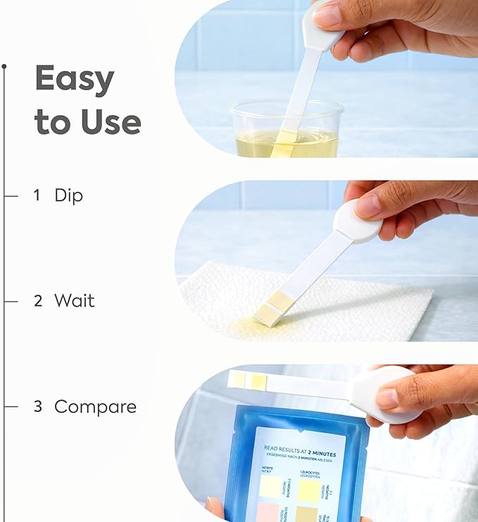 Diagnox Health UTI Test Strips, Early Detecion of Urinary Tract Infections, Quick & Reliable Results in Minutes, Easy to Use At Home UTI Test for Men & Women, 6 Count