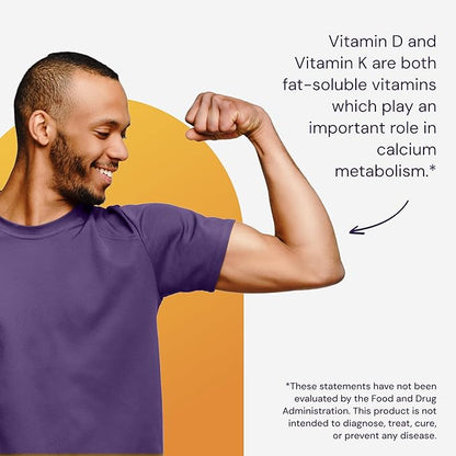 Healthy Origins Vitamin D3 2,000 IU (50 mcg) & K2 200 mcg (Non-GMO, 3rd Party Tested, Bone Support, Cardiovacsular Support), 180 Softgels