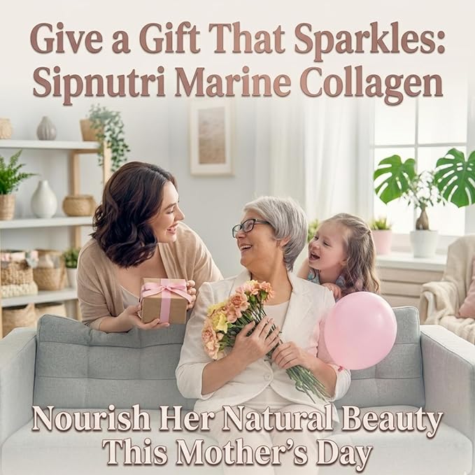 Diamond Marine Collagen Drink, Gift for Mom, 15000mg Hydrolyzed Collagen Peptides with Vitamin C, Pomegranate, Healthy Hair Skin Nails Joints Bones Support, 50 ml x 10 Bottles