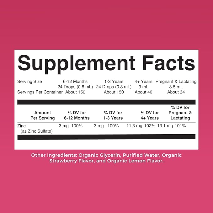 MaryRuth's Organic Liquid Zinc Supplement for Kids & Adults | Immune Support | Skin Health | Antioxidant | Cellular Metabolism | Zinc Sulfate | Vegan | Non-GMO | Sugar Free | Gluten Free | 4 oz