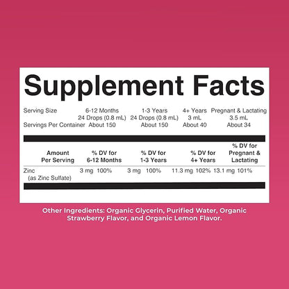 MaryRuth's Organic Liquid Zinc Supplement for Kids & Adults | Immune Support | Skin Health | Antioxidant | Cellular Metabolism | Zinc Sulfate | Vegan | Non-GMO | Sugar Free | Gluten Free | 4 oz