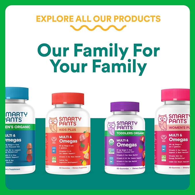 SmartyPants Organic Prenatal Vitamins for Women, Multivitamin Gummies: Biotin, Methylfolate, Omega 3 (ALA), Vitamin D3, C, Vitamin B12, B6, A, K2 & Zinc, Choline, Vegetarian, 120 Count (30 Day Supply)