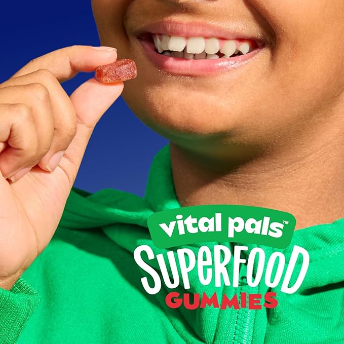 Sour Punch Superfood Gummies for Kids – Kids Multivitamin Gummies with 16 Fruits & Vegetables, Fiber, Zinc & Iodine – Immune & Wellness Support, Great Tasting