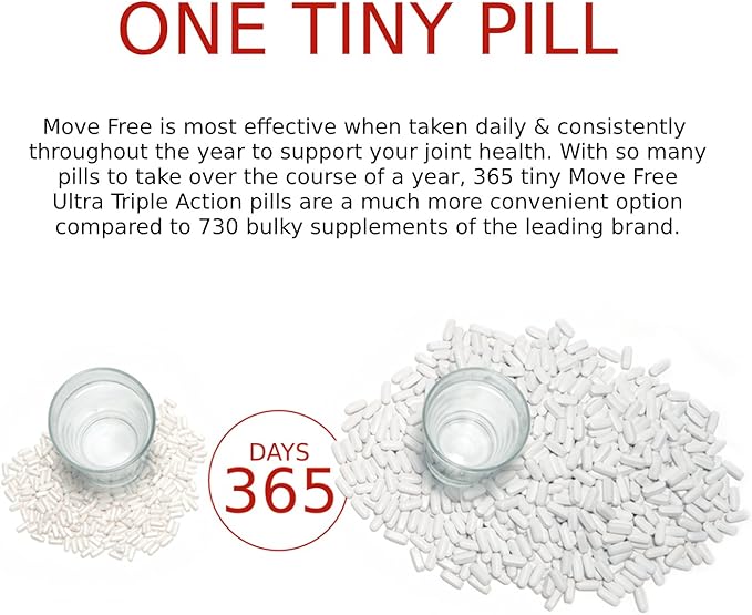 Move Free Type II Collagen, Boron & HA Ultra Triple Action Tablets, Move Free (75 Count in A Bottle) 1 ea (Pack of 3)