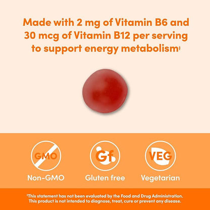 Amazon Elements - B-Complex, Supports Immune and Normal Energy Metabolism, 70 Gummies, 70-Day Supply, Vegan, Adult, Non-GMO (Previously Revly)