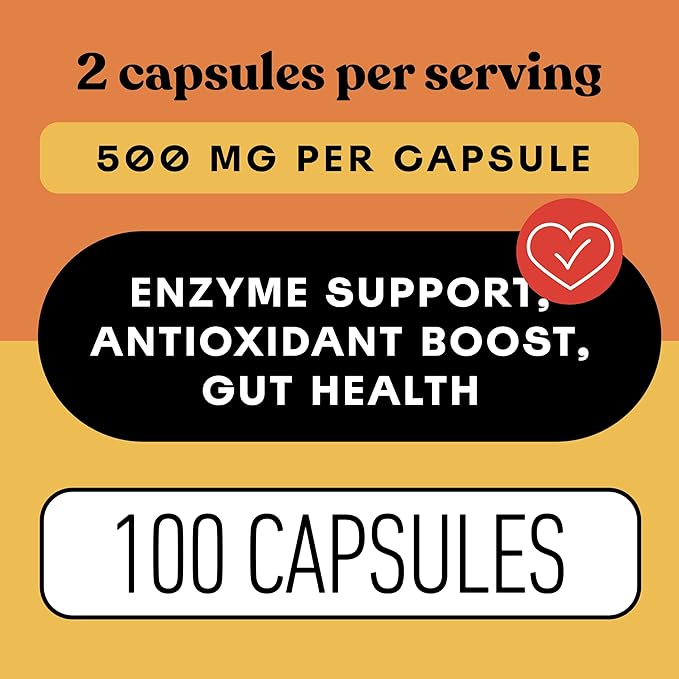 Papaya Enzyme Capsules 500mg - Organic Enzymes for Digestion with Papain, Gut Cleanse Support from Seeds, Vegan Non GMO Herbal Supplement Made USA, Fast Absorbing Digestive Support Formula Capsules