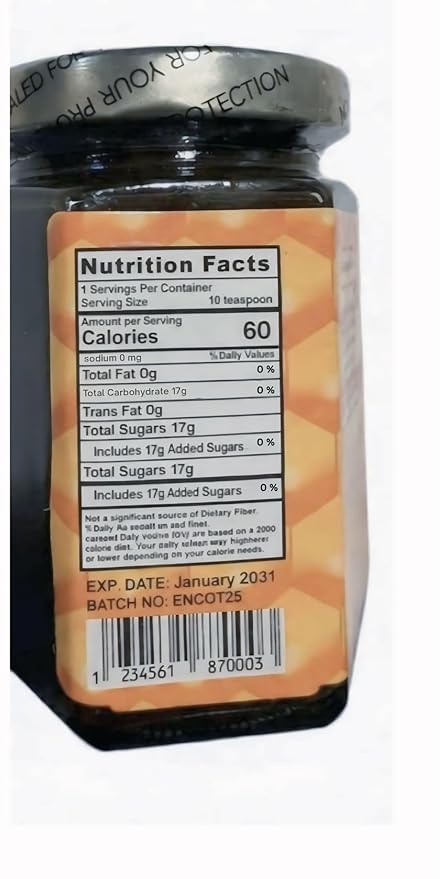 Resivo Ashfera Energy Support Men – 8Oz Date Paste – Sidr Honey with Pecan Nuts, Ginger Extract – Black Seed – Delicious and Savory Product of evaxo