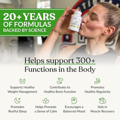 BIOptimizers Magnesium Breakthrough Supplement with 500mg - 7 Forms of Magnesium: Glycinate, Malate, Citrate, and More - Natural Support for Sleep and Cognitive Function -90 Capsules- Calming Vitamins