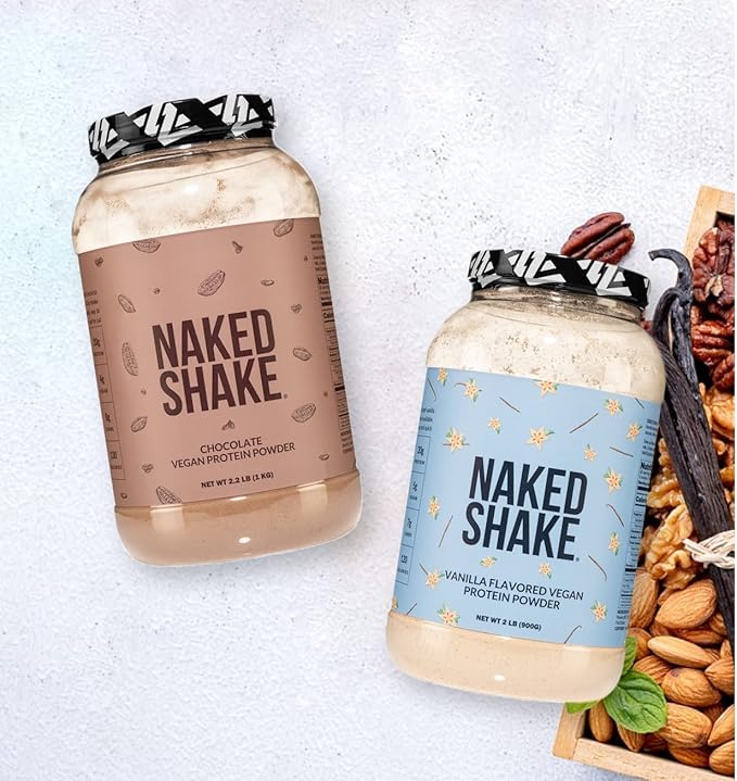 NAKED Shake - Chocolate Protein Powder - Plant Based Protein Shake with Mct Oil, Gluten-Free, Soy-Free, No Gmos Or Artificial Sweeteners - 30 Servings (Pack of 2)