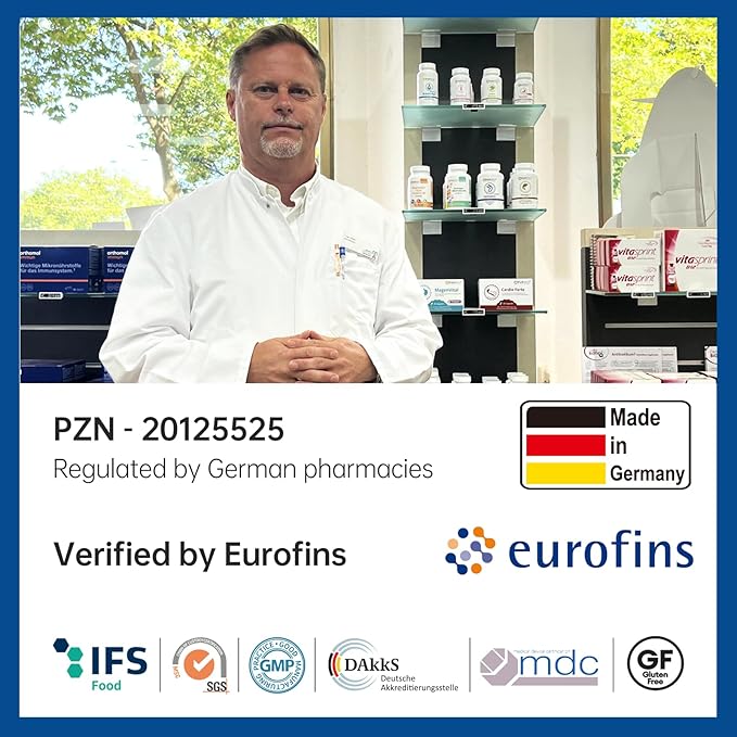 purmeo 5-Day Fast-Acting Joint Health Supplement - Support for Comfort, Cartilage, Strength & Flexibility - OVOMET Eggshell Membrane Glucosamine Chondroitin, MSM & Boswellia - Made in Germany, 120ct