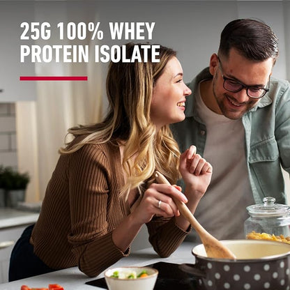 Isopure Zero Carb 100% Pure Whey Isolate Protein Powder, Gluten Free, With Vitamins, Strawberries & Cream, 25g Protein Per Serving, 7.5 Lbs, 110 Servings (Packaging May Vary)