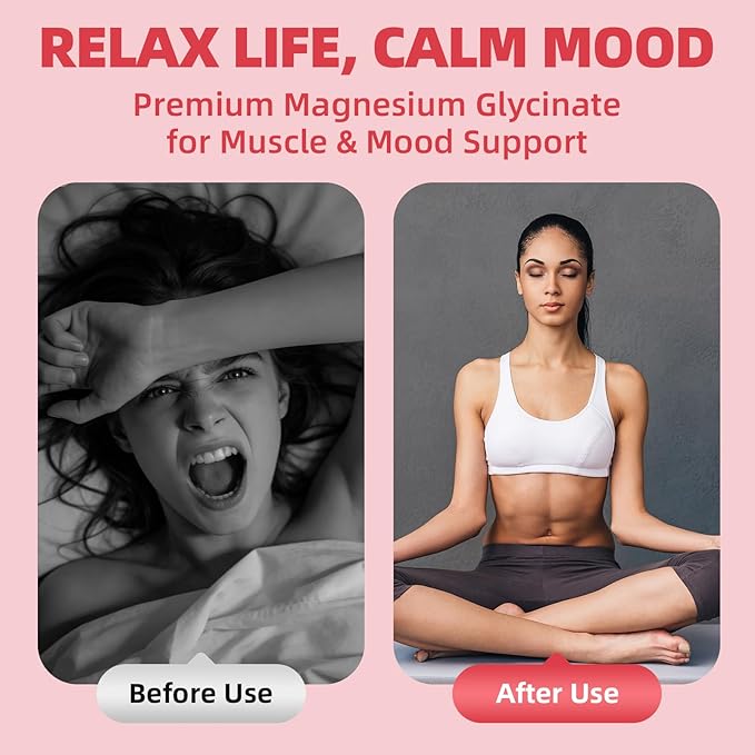 (2 Pack) Magnesium Glycinate Liquid with Chamomile, Hawthorn & Ginger for Stress Relief and Digestive Comfort, Fast Absorption, Non-GMO, Vegan Formula, Sugar Free, Strawberry Flavor, 4 Fl OZ
