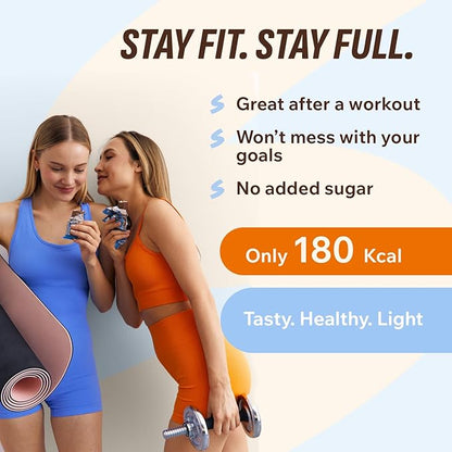 Fitness SHOCK Coconut Chocolate Bars - No Added Sugar, Low Calorie Guilt-Free Low Carb Snack - 0g Added Sugar, Only 180 Kcal, 13g Net Carbs, 7mg Sodium - 12 x 50g