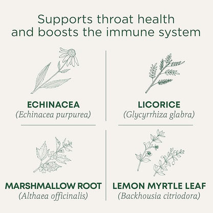 Traditional Medicinals Tea, Organic Throat Coat Lemon Echinacea, Supports Throat Health & Immune Function - Kosher, Non-GMO, Caffeine-Free, Compostable - 96 Tea Bags (3 Pack)