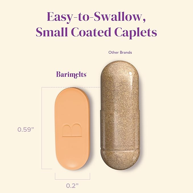 Barimelts HMB Muscle Shield for GLP-1 Users and Bariatric Patients - HMB Supplements with Vitamin D3 & Ubiquisome® Phytosome™ Supports Muscle Recovery - 90 Smooth-Coated Caplets