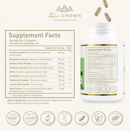 Liver Cleanse Detox & Repair - Milk Thistle Supplement, with Silymarin, N-Acetyl Cysteine(NAC), Artichoke, Turmeric & Dandelion for Liver Detox, Cleanse, Gluten Free, Non-GMO - 360 Capsules