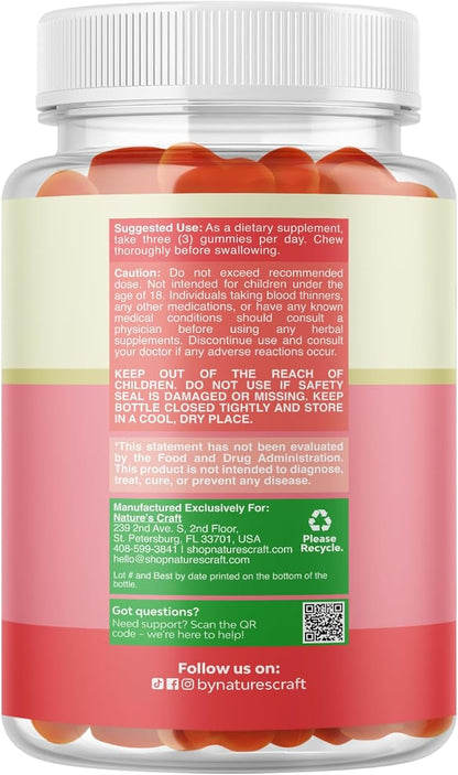 Natures Craft Vegan Prenatal Gummies for Women - Gummy Prenatal Vitamins for Women with Iron Folic Acid and Superfruit Blend - Chewable Vitamins Gummy Formula (Pineapple Mango) - 90 Count