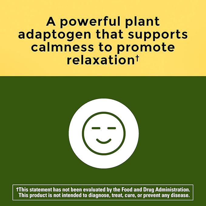 Nature Made Ashwagandha Capsules 125mg for Stress Support, Ashwagandha Supplements, 60 Capsules, 60 Day Supply