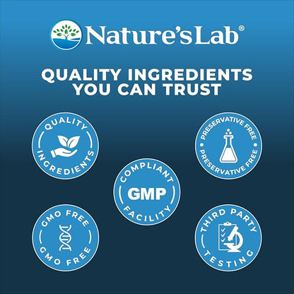Nature's Lab Hyaluronic Acid with Biocell Collagen and MSM - Skin Hydration, Joint Health - 120 Capsules (40 Day Supply)
